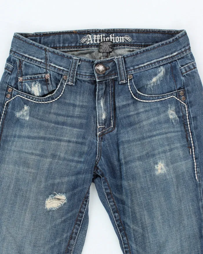 Vintage Y2K Affliction Gothic Style Stone Wash Jeans - W32 L32 sold by Rokit product image thumbnail 3
