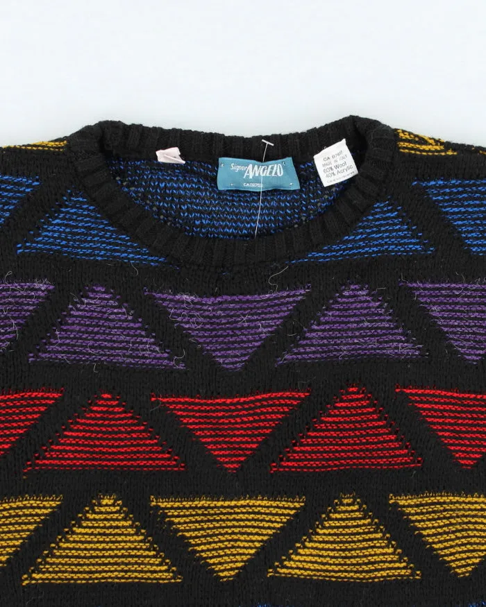 Vintage Signor Angelo Wool Blend Patterned Knit Jumper - M sold by Rokit product image thumbnail 3