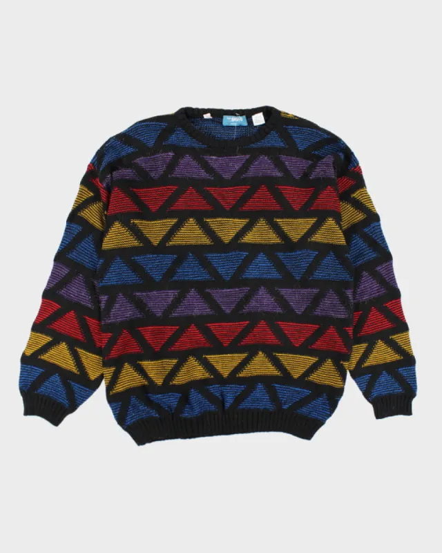 Vintage Signor Angelo Wool Blend Patterned Knit Jumper - M sold by Rokit