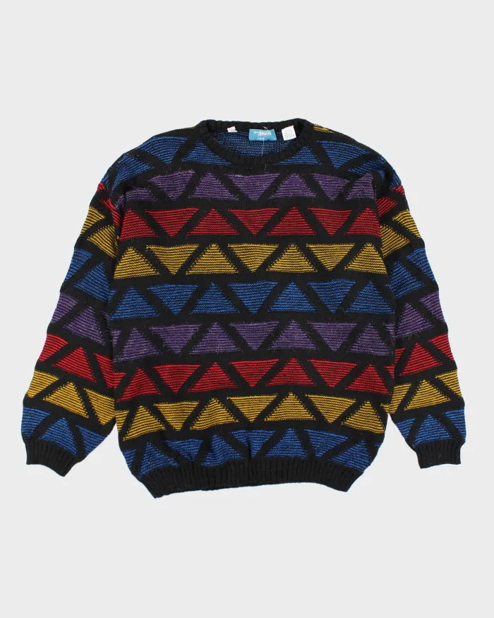 Vintage Signor Angelo Wool Blend Patterned Knit Jumper - M sold by Rokit