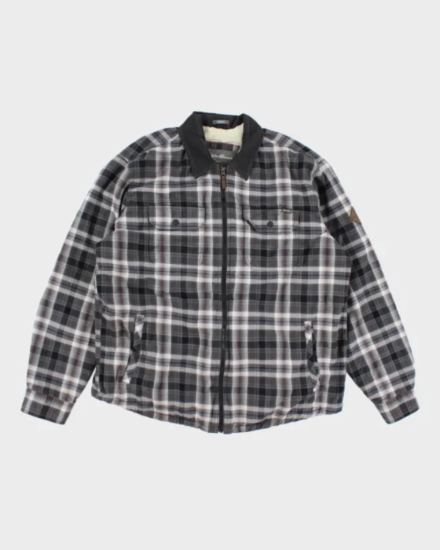 Vintage Eddie Bauer Heavyweight Lined Zip Up Shacket - L sold by Rokit