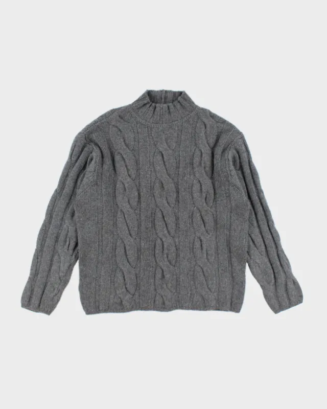Vintage Belvedere Cable Style Cashmere Knit Jumper - M sold by Rokit