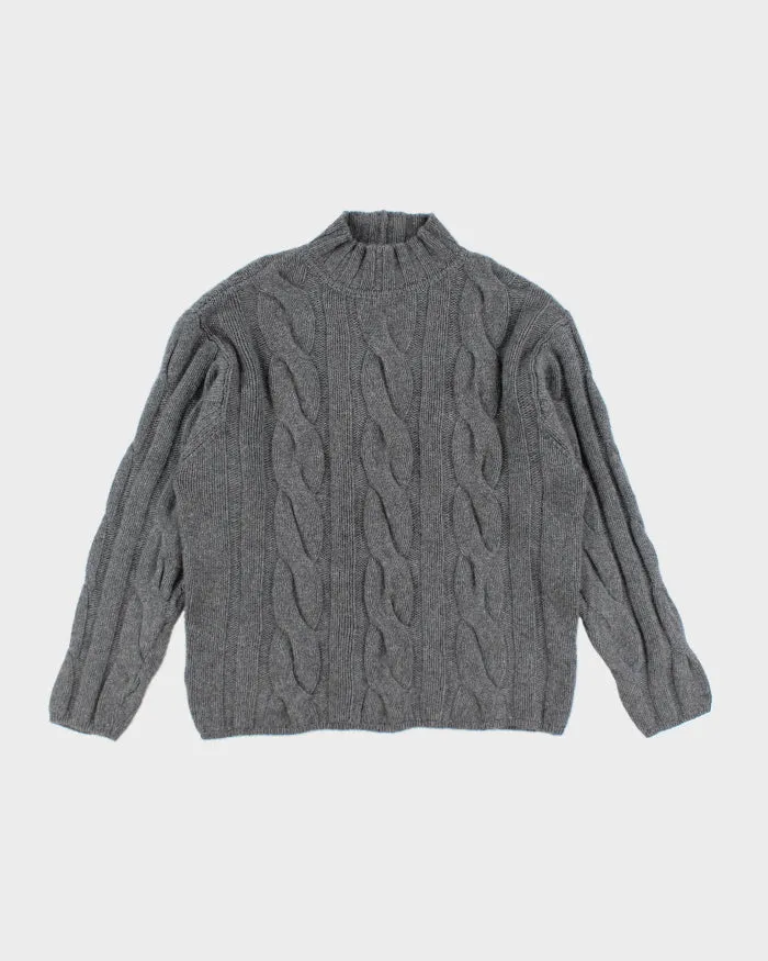 Vintage Belvedere Cable Style Cashmere Knit Jumper - M sold by Rokit