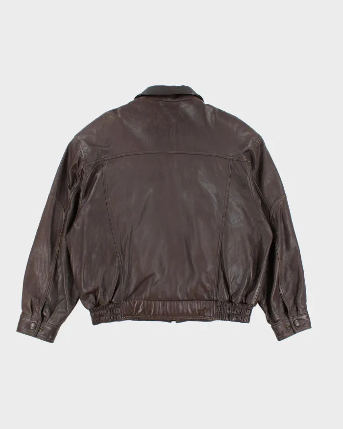 Vintage 90's Danier Heavyweight Leather Jacket - XL sold by Rokit product image thumbnail 2