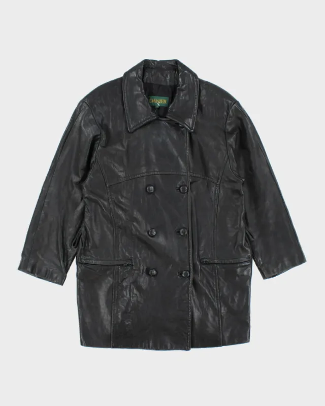 Vintage 90's Women's Danier Heavyweight Leather Jacket - L sold by Rokit