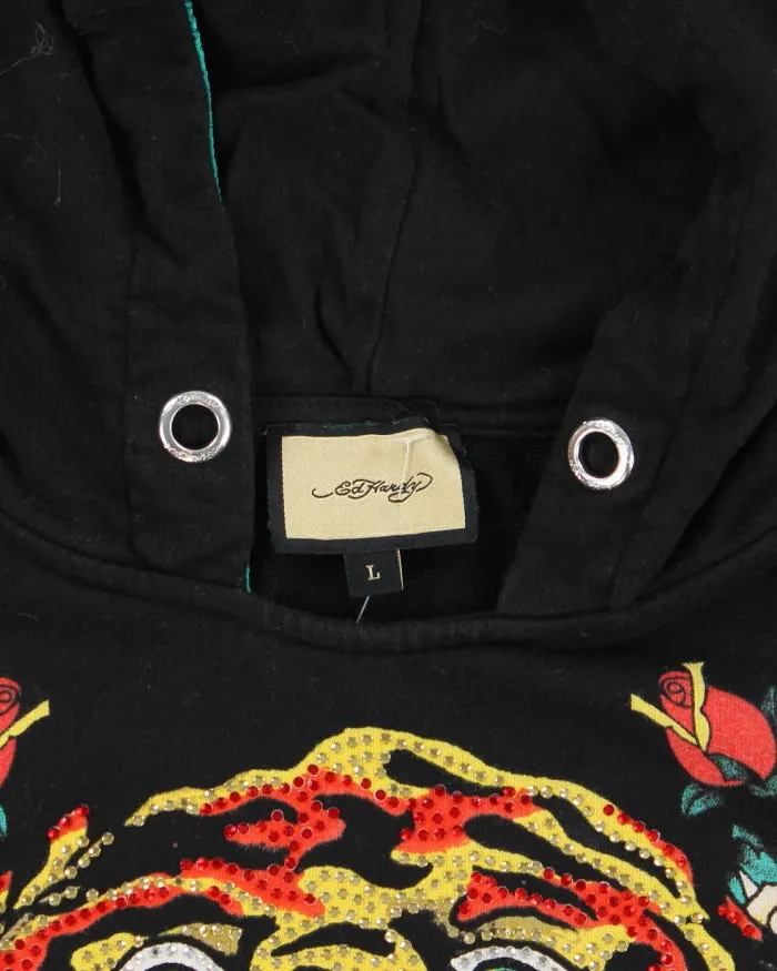 Vintage Y2K Ed Hardy Rhinestone Short Sleeved Hoodie - L sold by Rokit product image thumbnail 5
