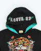 Vintage Y2K Ed Hardy Rhinestone Short Sleeved Hoodie - L sold by Rokit
