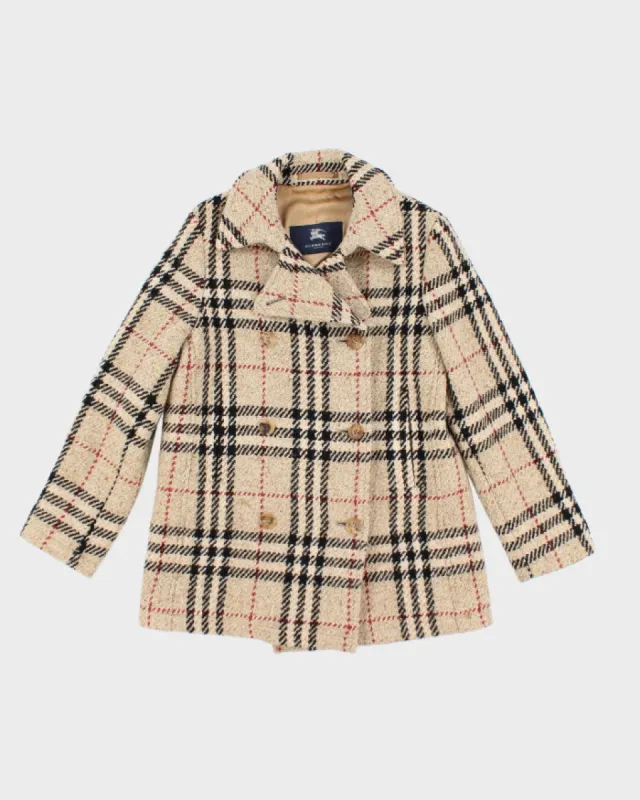 Burberry Wool Nova Check Coat - M sold by Rokit
