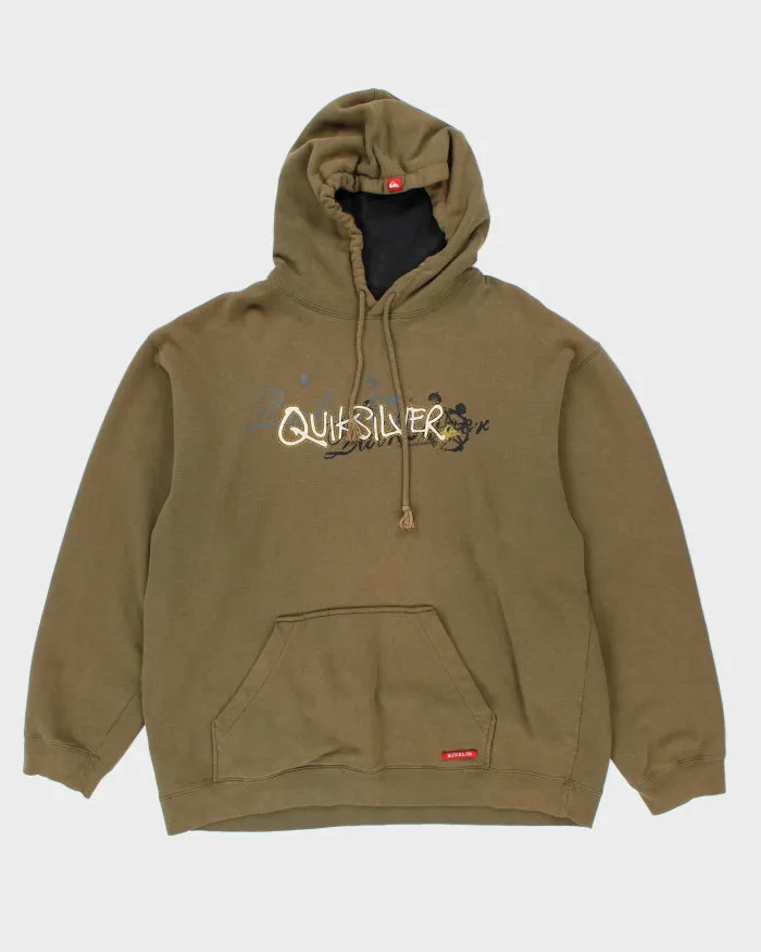 Vintage 2000's Quiksilver Embroidered Hoodie - L sold by Rokit