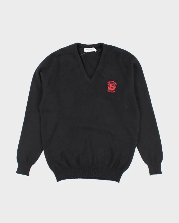Vintage 90's Lambswool Burberry Golf Club Knitted Jumper - L sold by Rokit