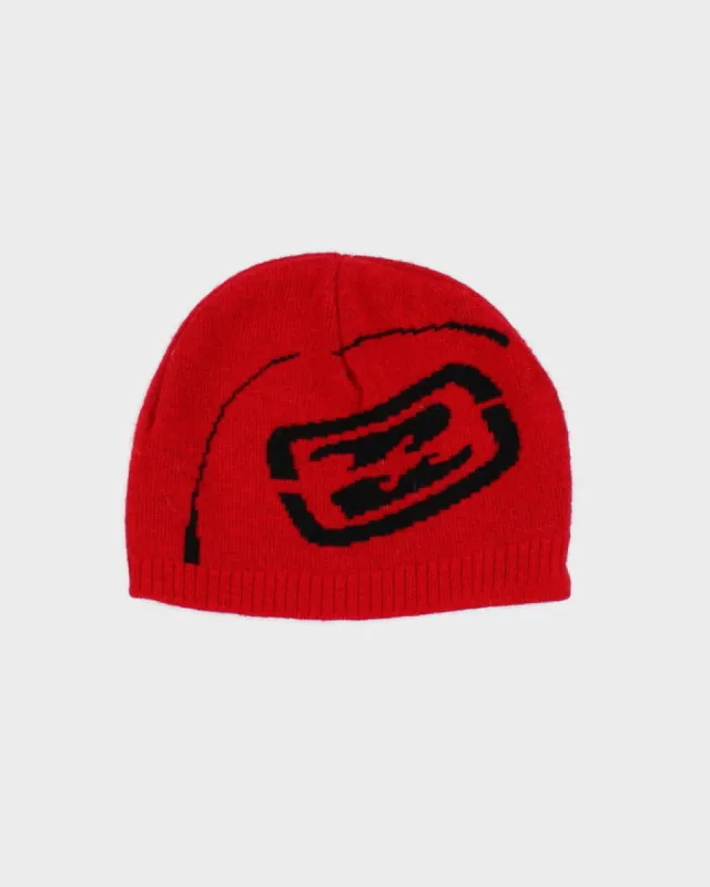 Vintage Y2K Bilabong Patterned Skull Toque Beanie - OS sold by Rokit