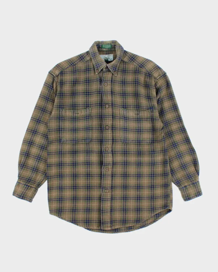 Vintage 90's Green Button Up Flannel Shirt - M sold by Rokit