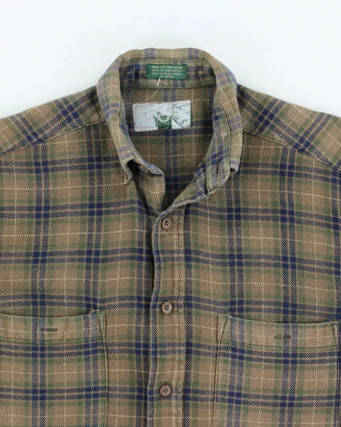 Vintage 90's Green Button Up Flannel Shirt - M sold by Rokit product image thumbnail 3