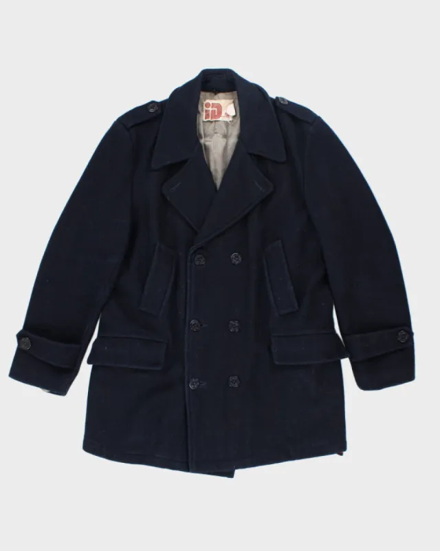 Vintage 80s ID Rice Blue Peacoat - M sold by Rokit