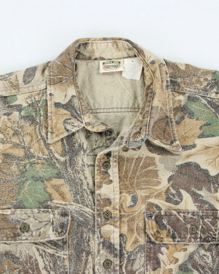 Vintage 90's Fiver Brother Heavyweight Camouflage Flannel Shirt - XL sold by Rokit product image thumbnail 3