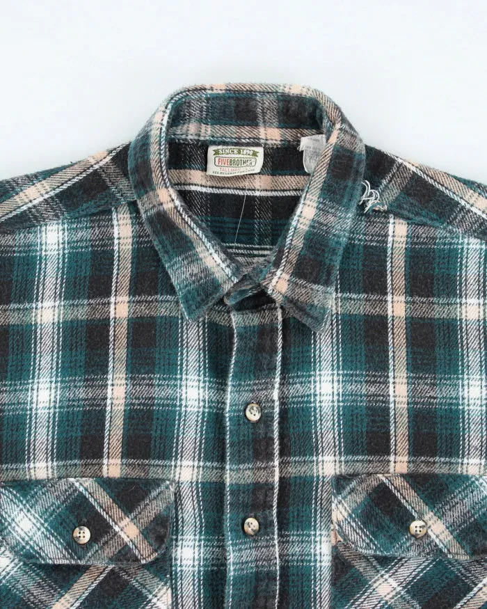 Vintage 90's Heavyweight Flannel Shirt - L sold by Rokit product image thumbnail 3