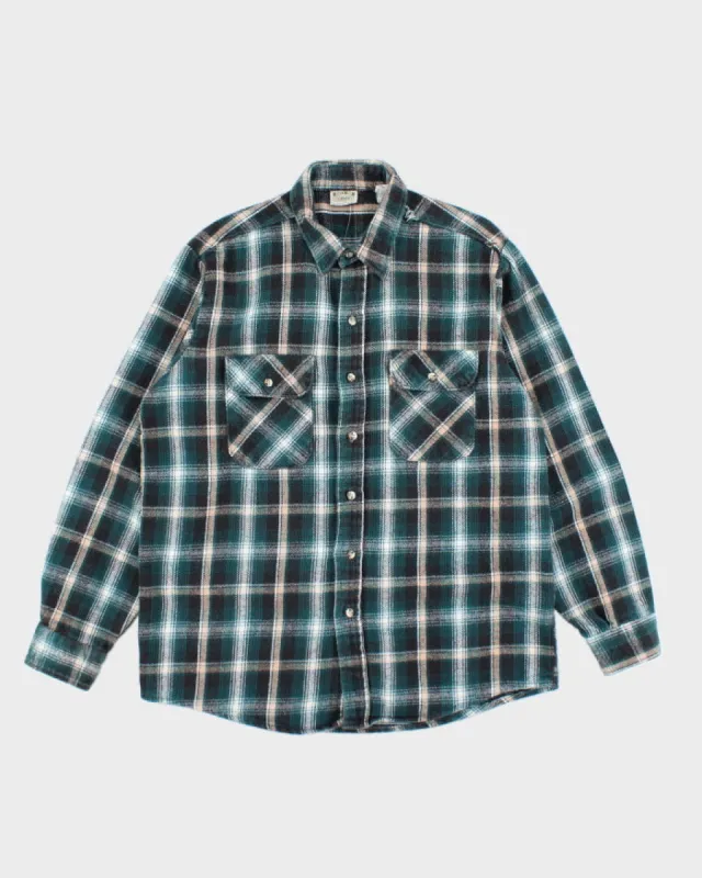Vintage 90's Heavyweight Flannel Shirt - L sold by Rokit