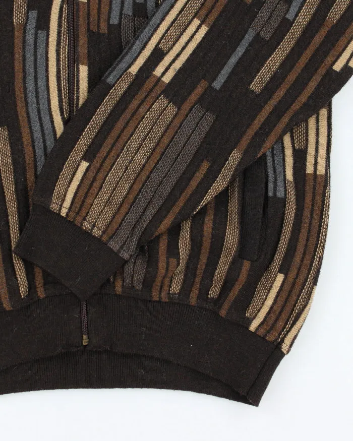 Vintage 90's Cooper Chunky Zip Up Knit Cardigan - L sold by Rokit product image thumbnail 4