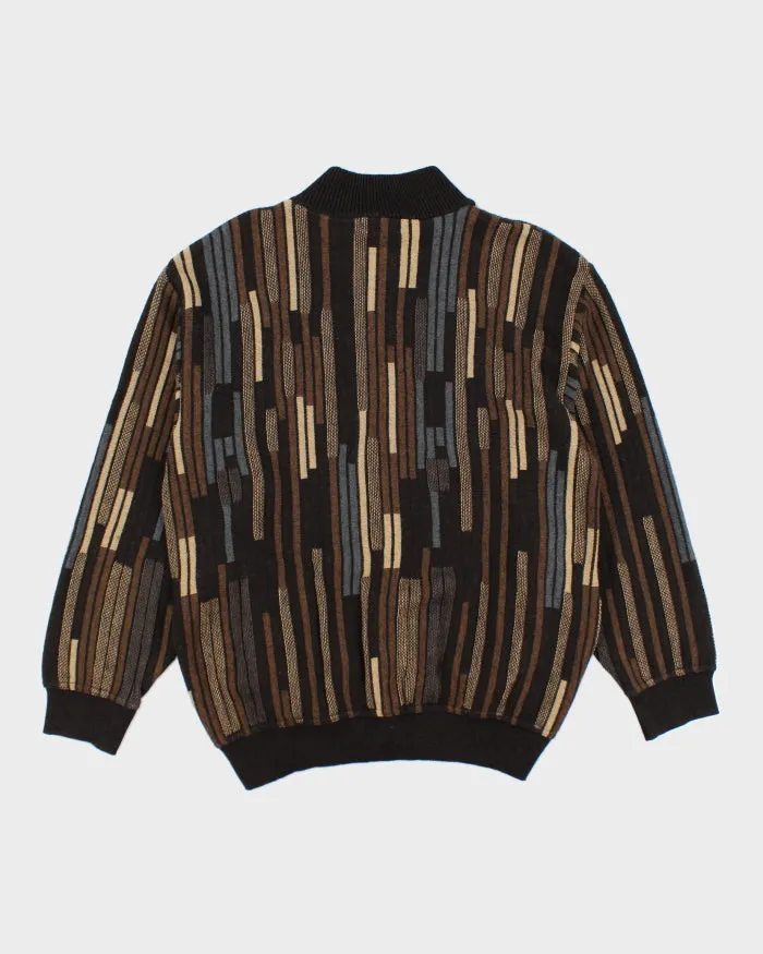 Vintage 90's Cooper Chunky Zip Up Knit Cardigan - L sold by Rokit product image thumbnail 2