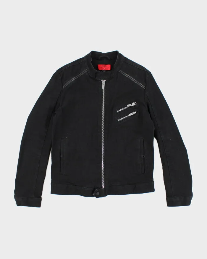 Vintage Hugo Boss Biker Style Harrington Jacket - M sold by Rokit