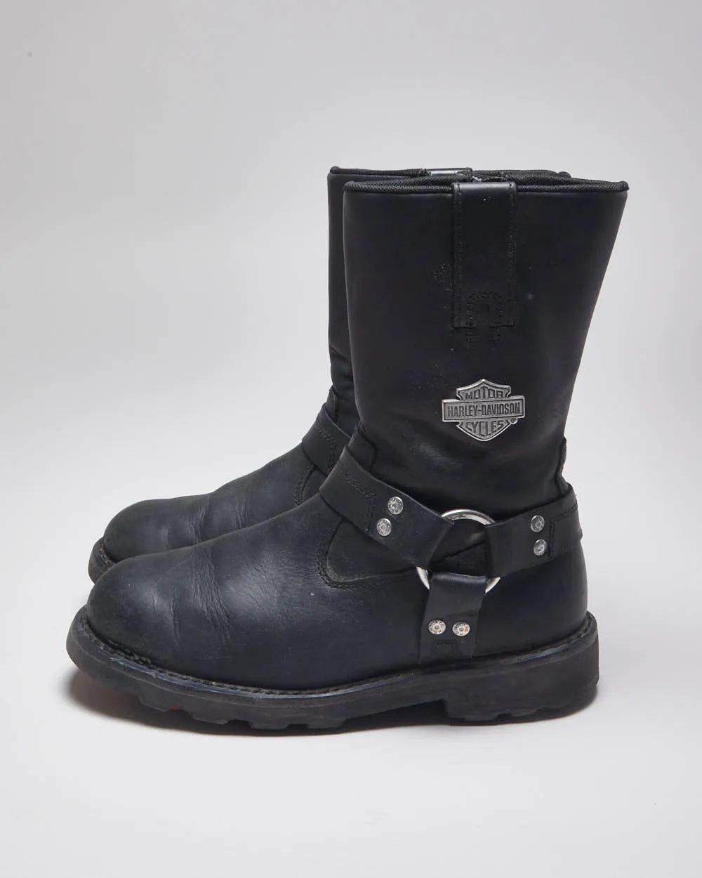 Harley Davidson Black Biker Boots - UK7.5 sold by Rokit product image thumbnail 5