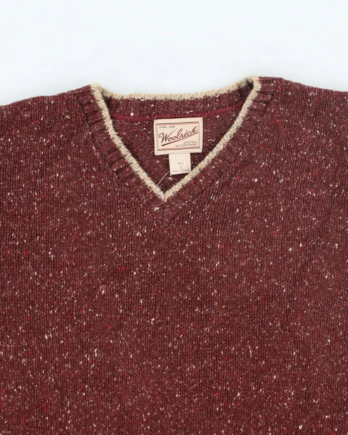 Vintage 80's Woolrich V-Neck Chunky Speckled Knit Jumper - L sold by Rokit product image thumbnail 3