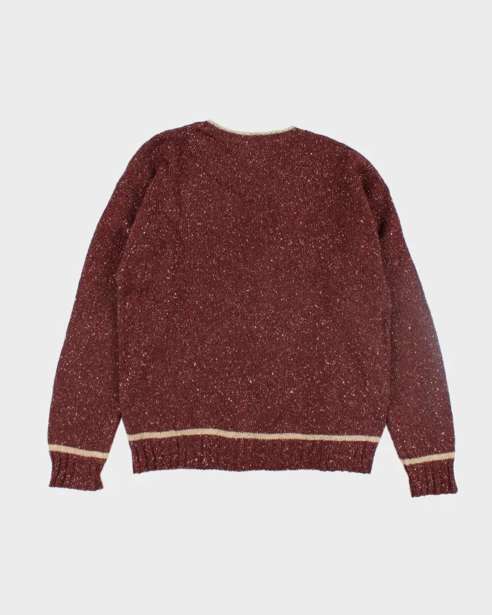 Vintage 80's Woolrich V-Neck Chunky Speckled Knit Jumper - L sold by Rokit product image thumbnail 2