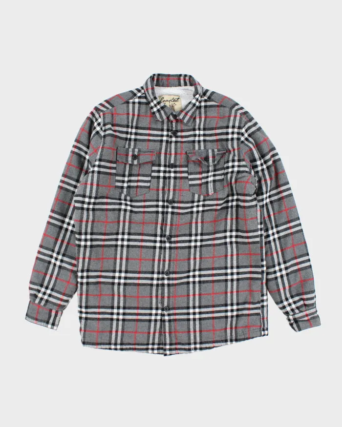 Vintage 90's Heavyweight Lined Button Up Shacket - XL sold by Rokit