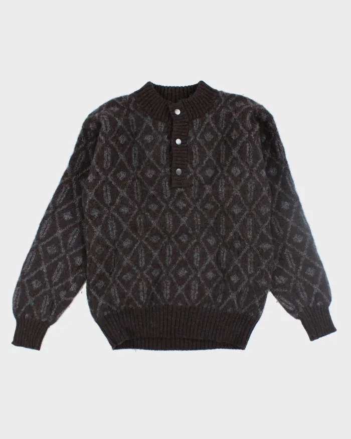 Vintage 90's Leo Chevlier Pure Wool Chunky Knit Jumper - S sold by Rokit