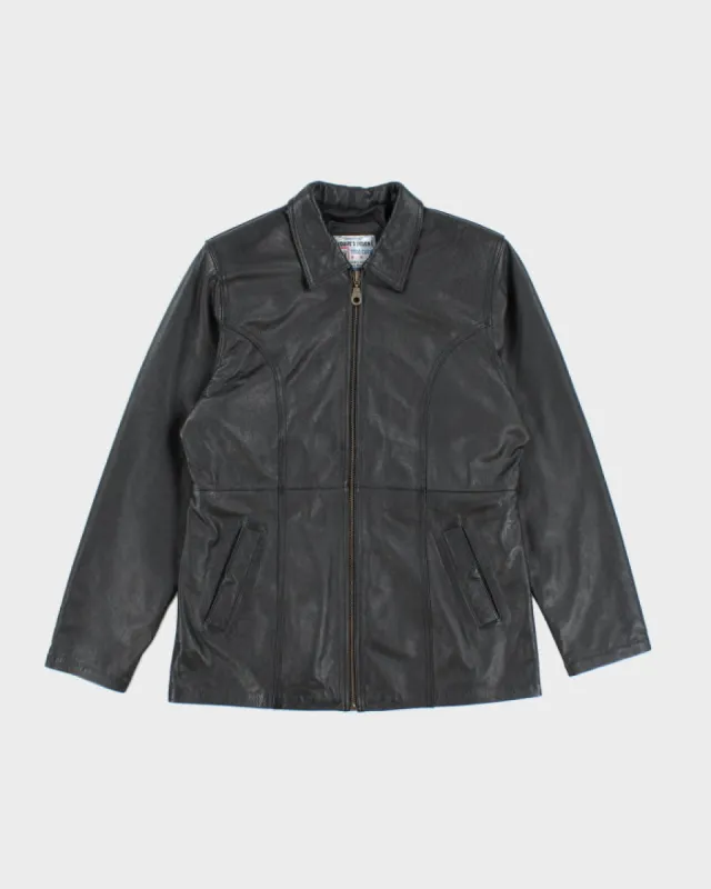 Vintage Women's Leather Panelled Leather Jacket - L sold by Rokit