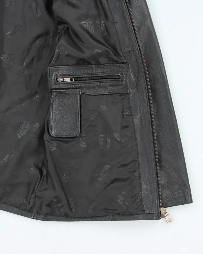 Vintage Women's Leather Panelled Leather Jacket - L sold by Rokit product image thumbnail 5