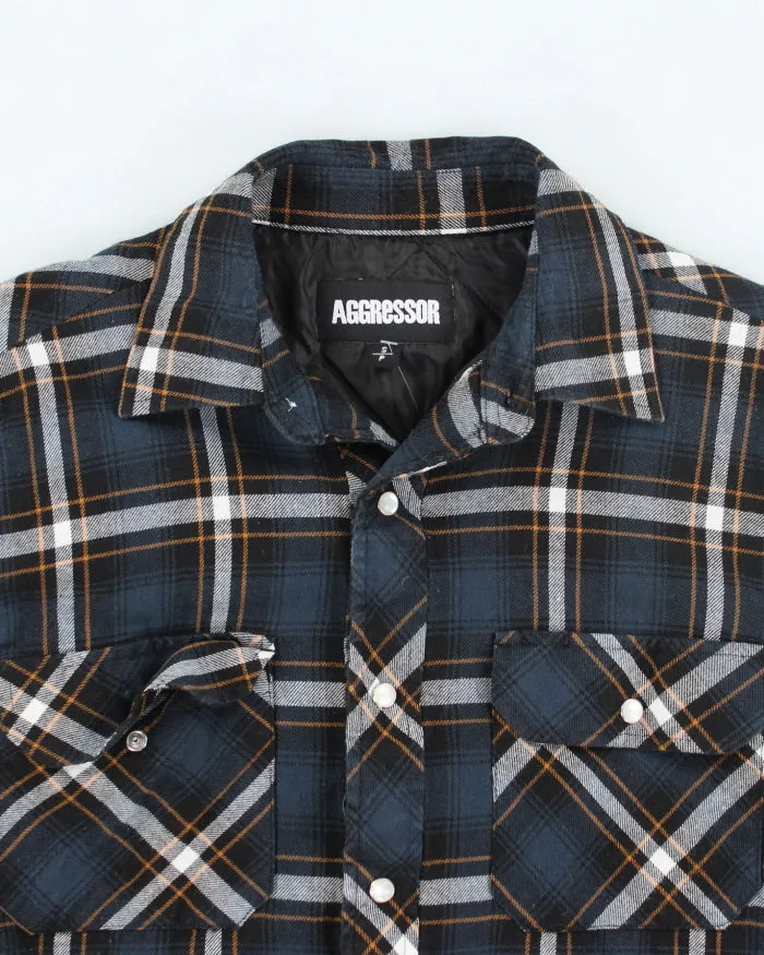 Vintage Aggressor Oversized Snap Button Shacket - S sold by Rokit product image thumbnail 3