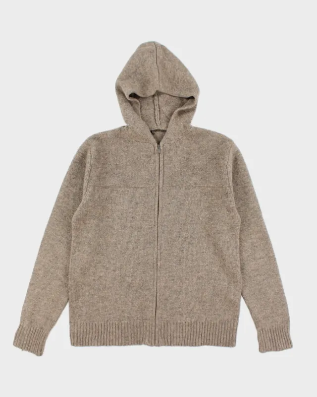 Vintage Zip-up Wool Blend Hoodie Knit Jumper - XL sold by Rokit