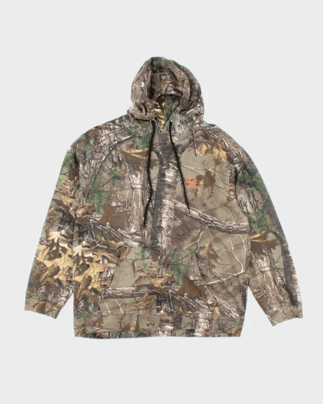 Vintage Y2K Real Tree Camo Hoodie - L sold by Rokit