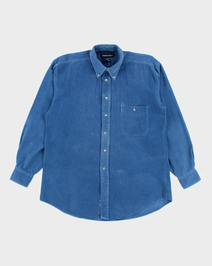 Vintage 90's Denver Hayes Corduroy Button Up Shirt - M sold by Rokit