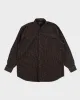 Vintage Pierre Cardin Brown Floral Corduroy Shirt - L sold by Rokit