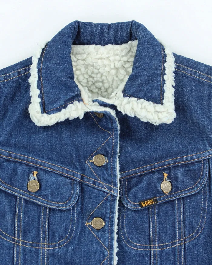 Vintage 90's Lee Teddy Lined Denim Gilet - S sold by Rokit product image thumbnail 3