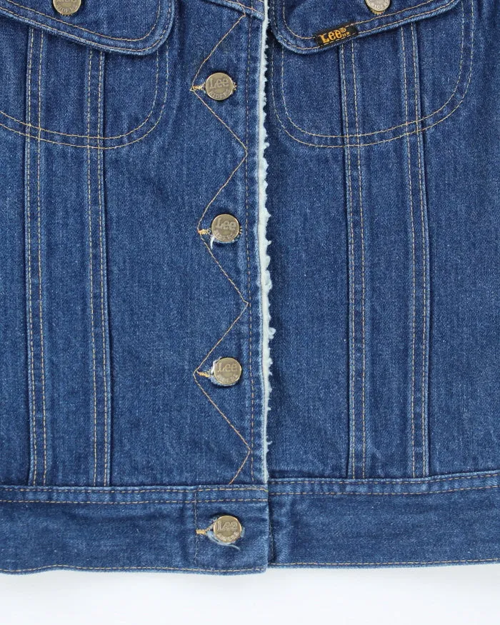 Vintage 90's Lee Teddy Lined Denim Gilet - S sold by Rokit product image thumbnail 4