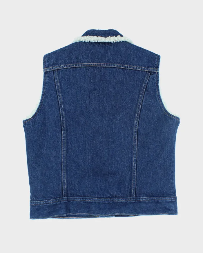 Vintage 90's Lee Teddy Lined Denim Gilet - S sold by Rokit product image thumbnail 2