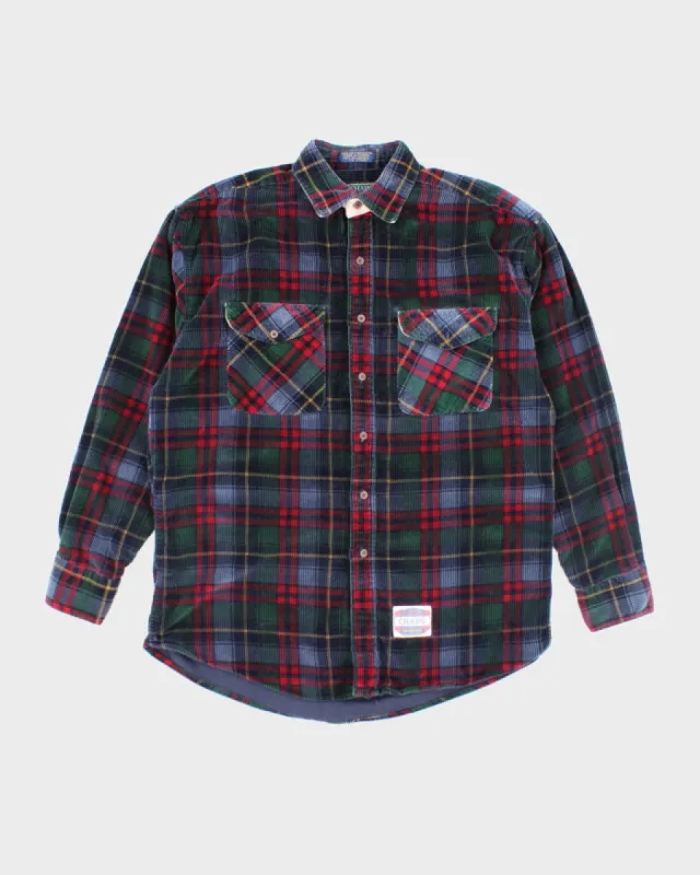 Vintage 90's Chaps Ralph Lauren Corduroy Long Sleeve Shirt - M sold by Rokit