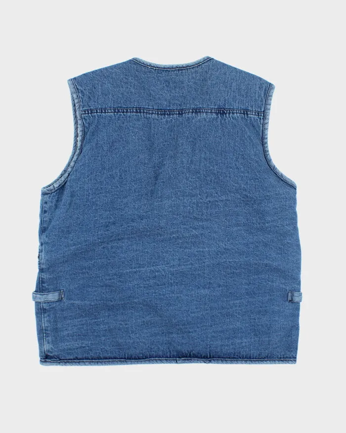Vintage 90's Multi Pocket Lined Denim Gilet - L sold by Rokit product image thumbnail 2