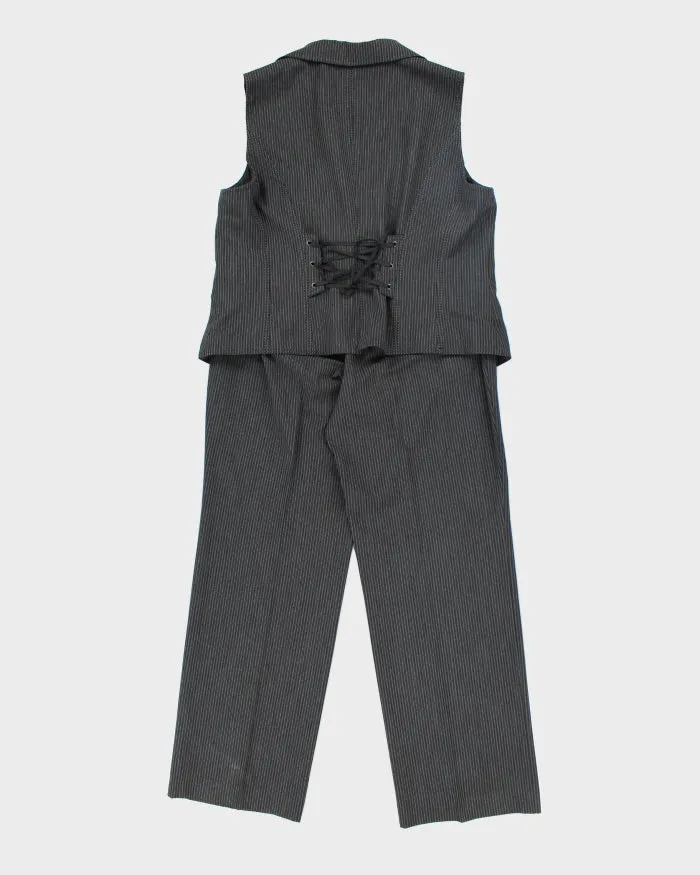 Vintage 90s Bonita Lace-up Detail Sleeveless Suit - L sold by Rokit product image thumbnail 2