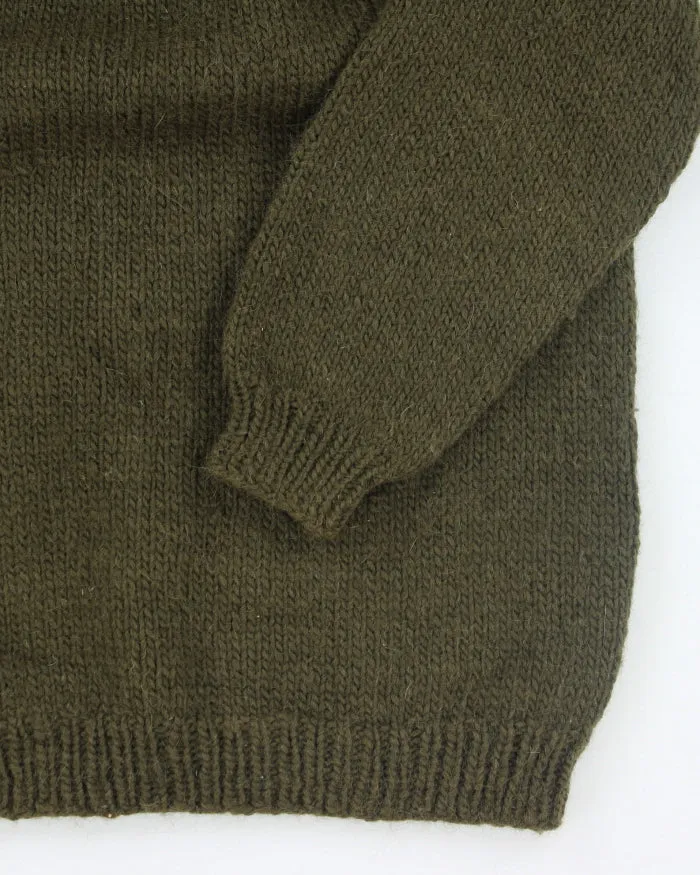 Vintage Heavyweight Patterned Wool Chunky Knit Jumper - L sold by Rokit product image thumbnail 4