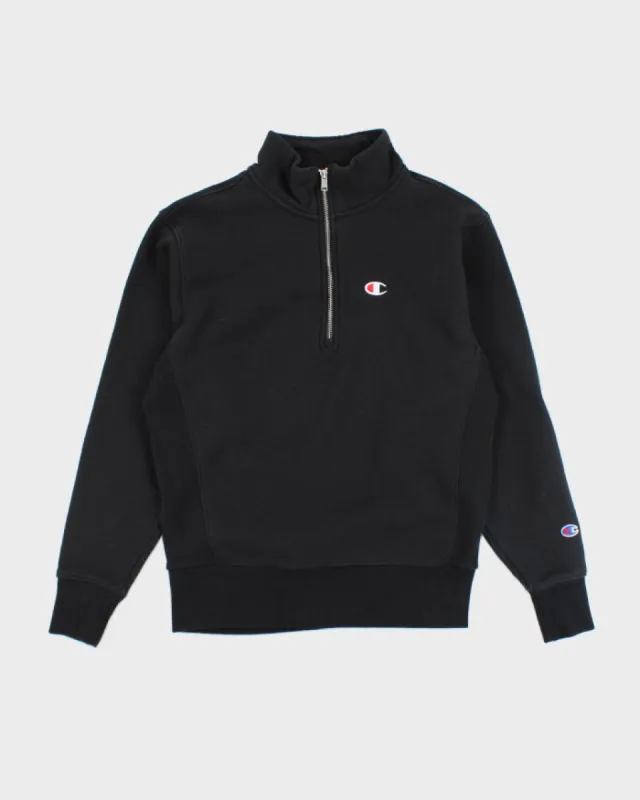 Vintage Champion Reverse Weave Quarter Zip Sweatshirt - S sold by Rokit