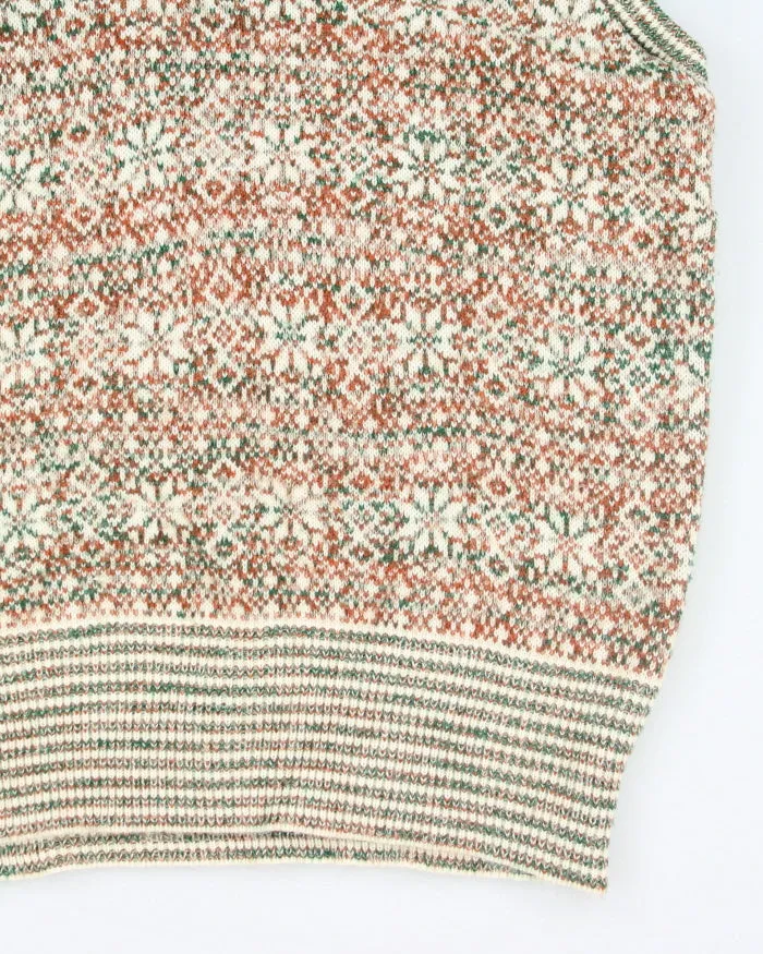 Vintage Caldwell Patterned V-Neck Tank Knit Jumper - M sold by Rokit product image thumbnail 4