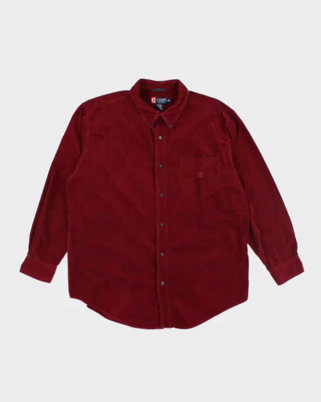Vintage Chaps Ralph Lauren Oversized Corduroy Button Up Shirt - XL sold by Rokit