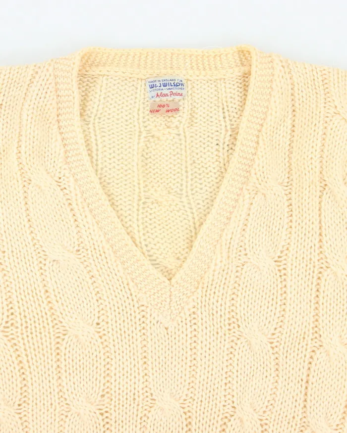 Vintage W&J Wilson V-Neck Pure Wool Knit Jumper - L sold by Rokit product image thumbnail 3