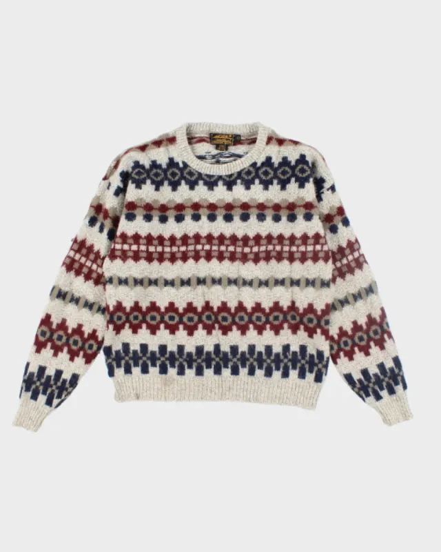 Vintage 90's Eddie Bauer Wool Blend Knit Jumper - L sold by Rokit