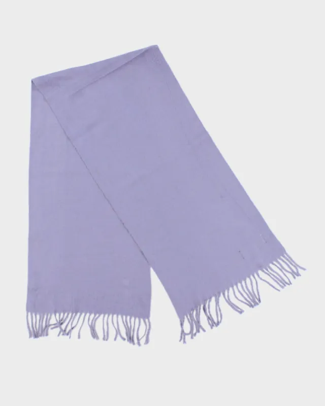 Vintage Royal Rossi Purple Cashmere Scarf sold by Rokit