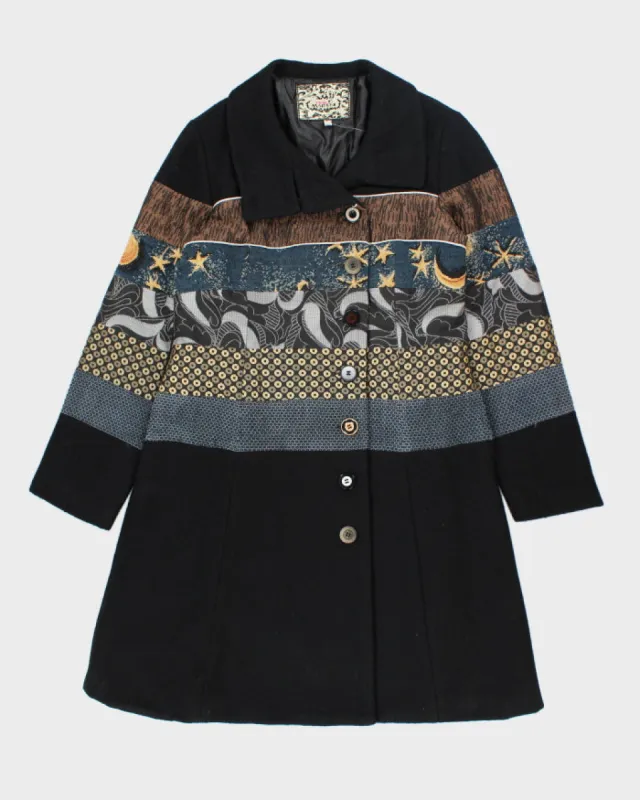 Pink Martini Patchwork Button-up Coat - L sold by Rokit